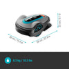 Robotmaaier smart SILENO life, 1000 m², met AI-technologie